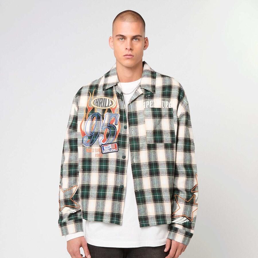 Smoke Rise Thrills Woven Shirt Men Windbreakers multicolor Maat XL Kleding