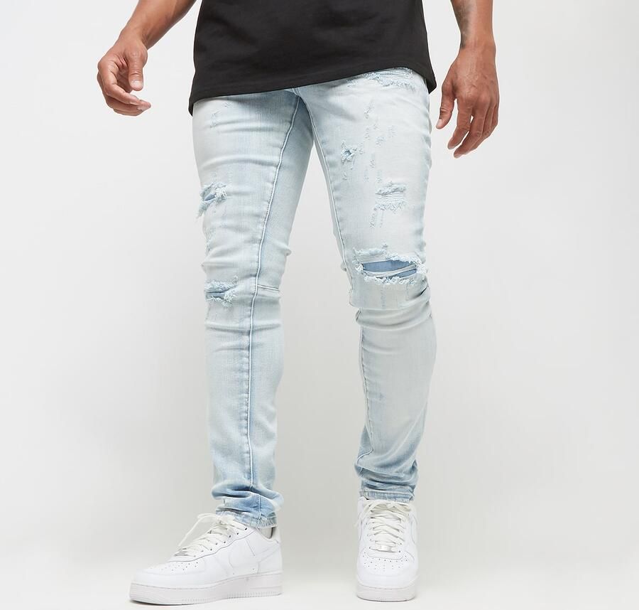 Smoke Rise Vintage Washed Jeans Men Spijkerbroeken blauw Kleding - Foto 3