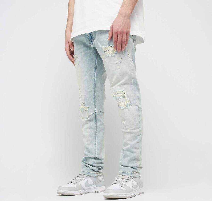 Smoke Rise Vitage Washed Jeans Spijkerbroeken in blauw formaten: 30 - Foto 3