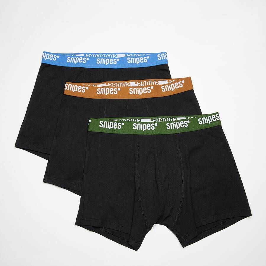 SNIPES Contrast Tape Briefs Boxershorts (3 Pack) Boxershorts Kleding black maat: XL beschikbare maaten:M XL