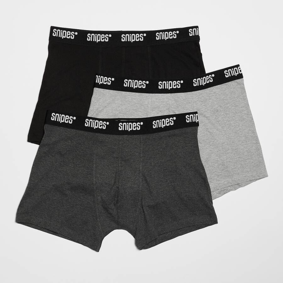 SNIPES Jersey (3 Pack) Boxershorts Kleding black charcoal grey maat: S beschikbare maaten:S M L XL