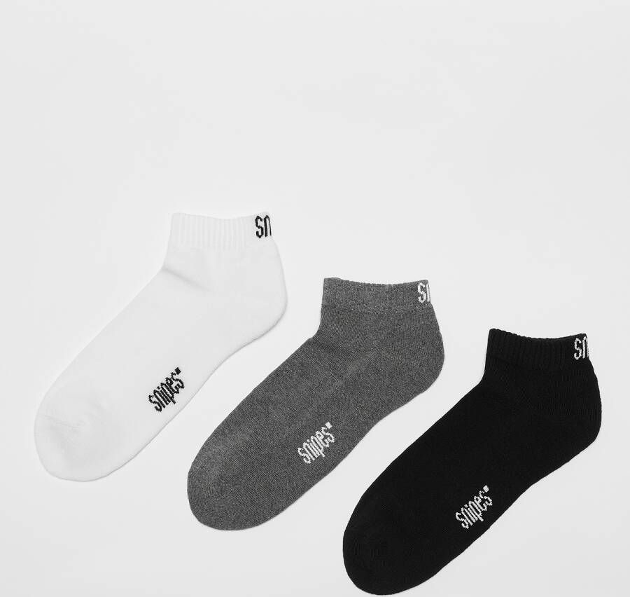 SNIPES Locut Socks (3 Pack) Lang Kleding black white grey maat: 35-38 beschikbare maaten:35-38 39-42 43-46