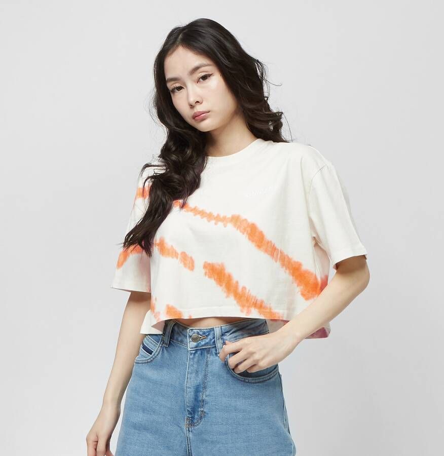 SNIPES Small Bold Logo Tie Dye Cropped Oversized Tee T-shirts Kleding multicolor maat: L beschikbare maaten:L XL