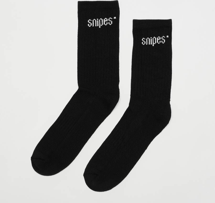 SNIPES Small Logo Essential Crew Socks (3 Pack) Lang Kleding black maat: 35-38 beschikbare maaten:35-38 39-42 43-46