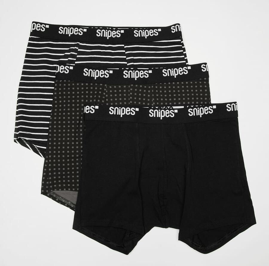 SNIPES 3 PACK Black Tape Briefs Boxershorts Men Onderbroeken zwart Maat XL Kleding - Foto 2