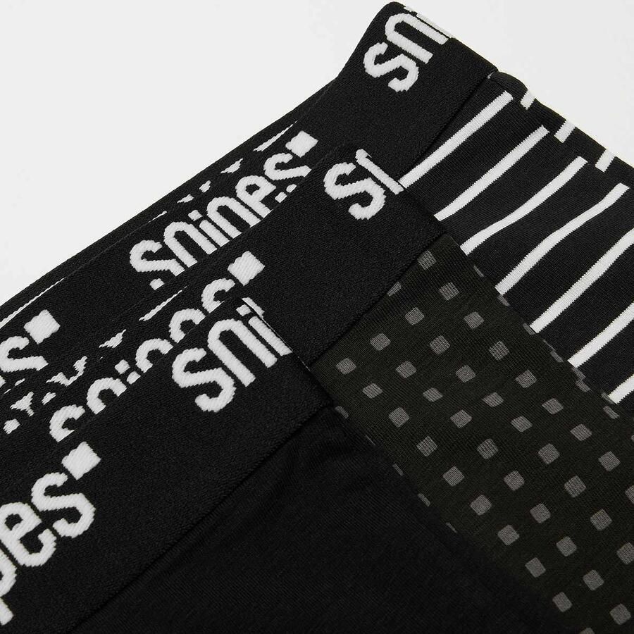 SNIPES 3 PACK Black Tape Briefs Boxershorts Men Onderbroeken zwart Maat XL Kleding