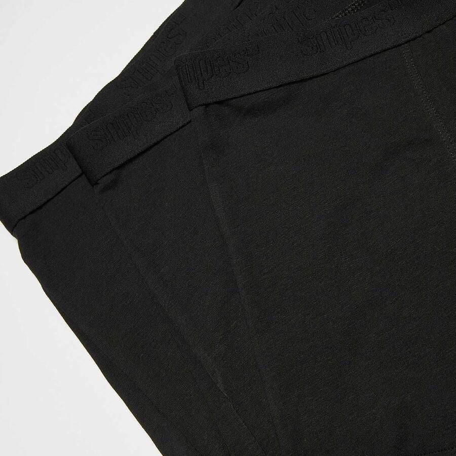 SNIPES 3 PACK Black Tape Briefs Boxershorts Men Onderbroeken zwart Maat XXL Kleding