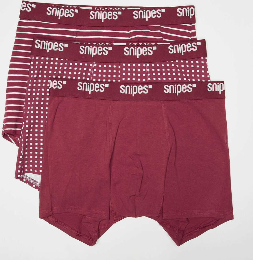 SNIPES 3 PACK Tonal Tape Briefs Boxershorts Men Onderbroeken rood Maat XL Kleding - Foto 2