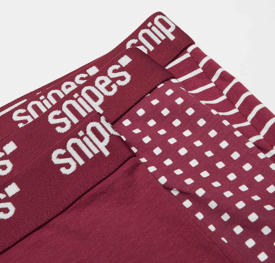 SNIPES 3 PACK Tonal Tape Briefs Boxershorts Men Onderbroeken rood Maat XL Kleding