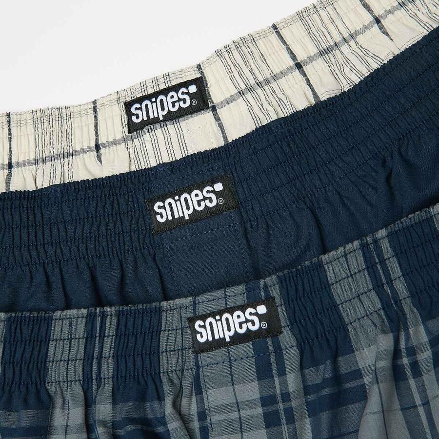 SNIPES 3 PACK Woven Label Boxershorts Men Onderbroeken blauw Maat XL Kleding