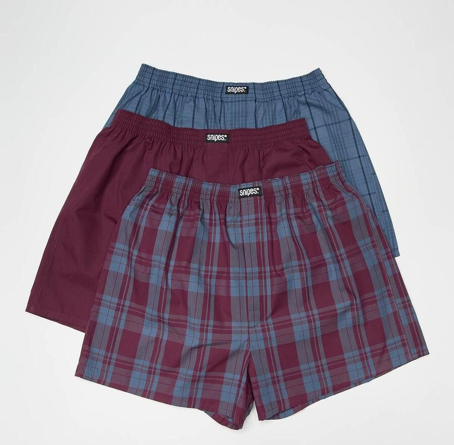 SNIPES 3 PACK Woven Label Boxershorts Men Onderbroeken multicolor Maat XL Kleding - Foto 2