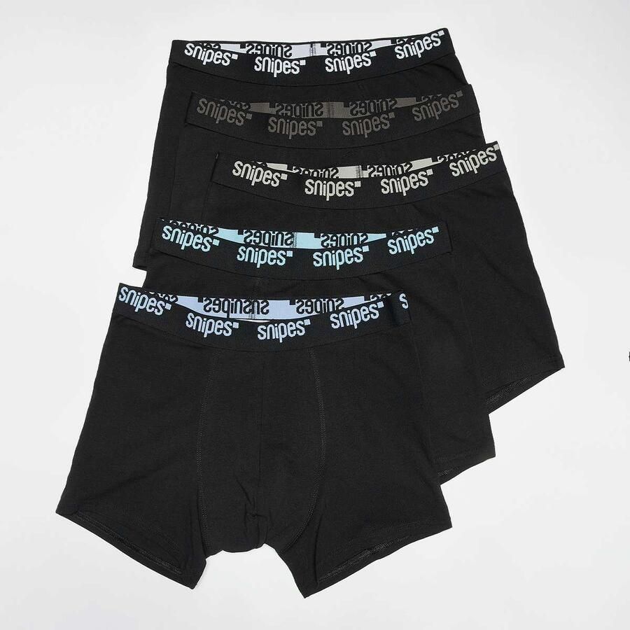 SNIPES 5 PACK Black Tape Briefs Boxershorts Men Onderbroeken zwart Maat XL Kleding - Foto 2