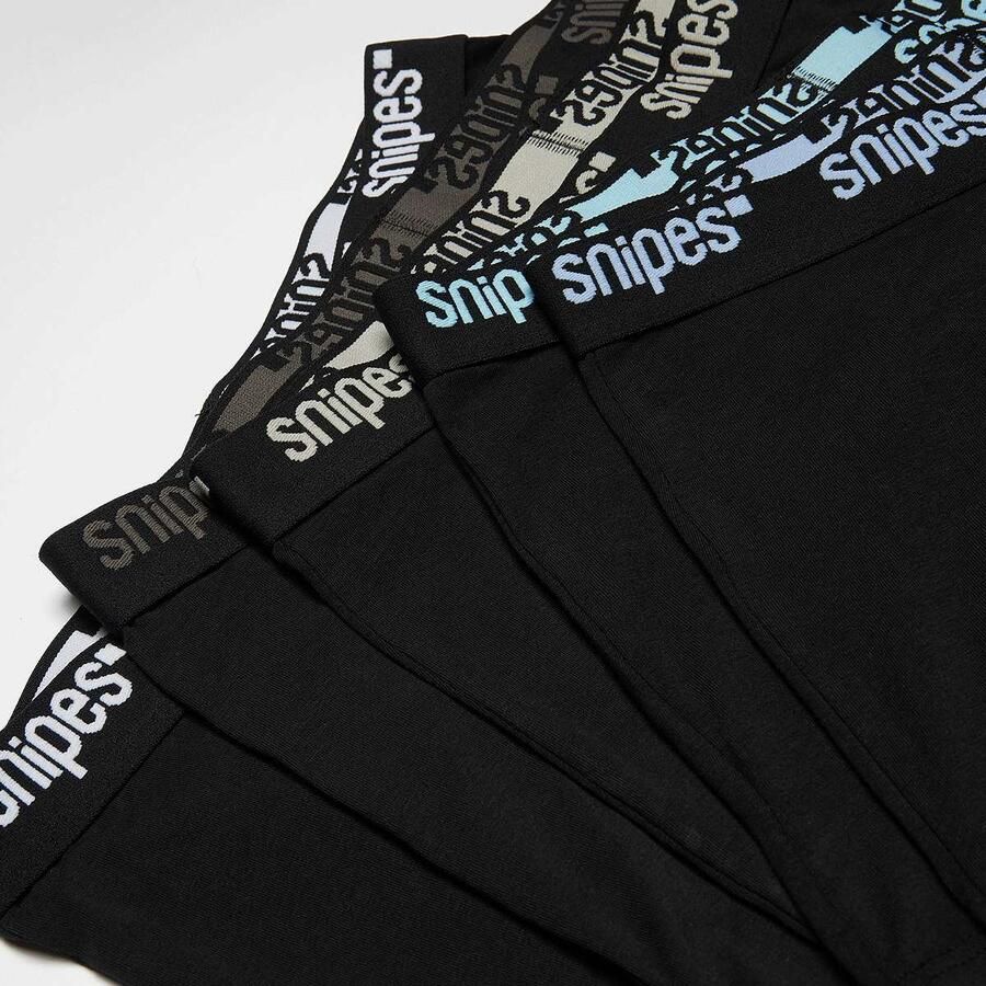 SNIPES 5 PACK Black Tape Briefs Boxershorts Men Onderbroeken zwart Maat XL Kleding