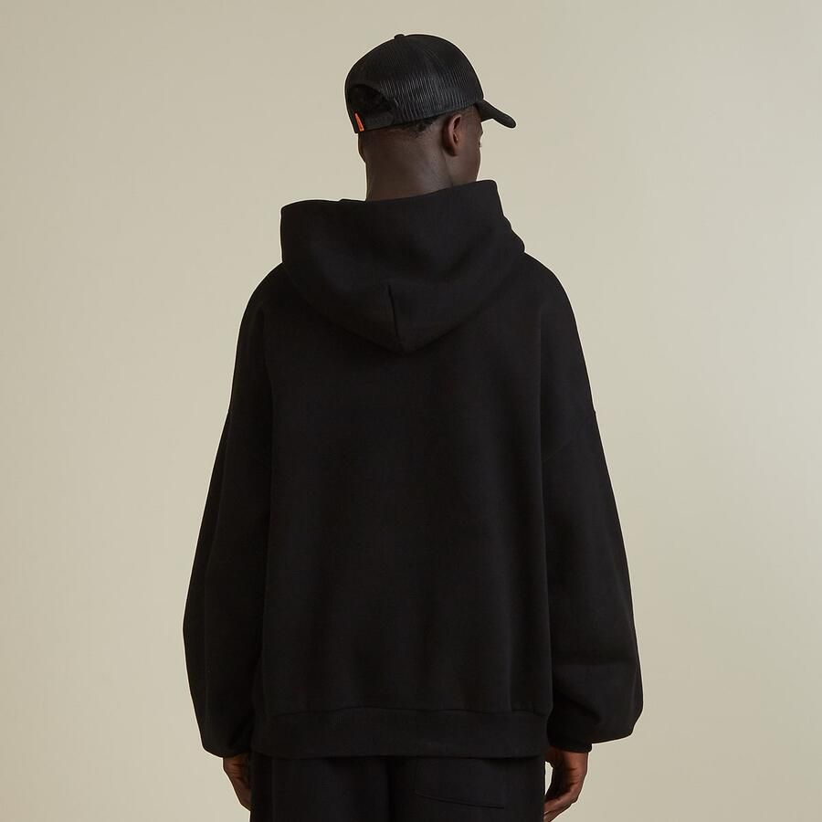 SNIPES Globe Studs Oversized Hoodie Men Hoodies & Sweaters zwart Maat XS Kleding