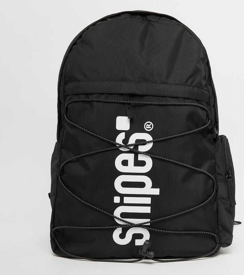 SNIPES Medium Basic Logo Drawstring Skate Backpack Unisex Rugzakken zwart Maat ONE SIZE Accessoires - Foto 3