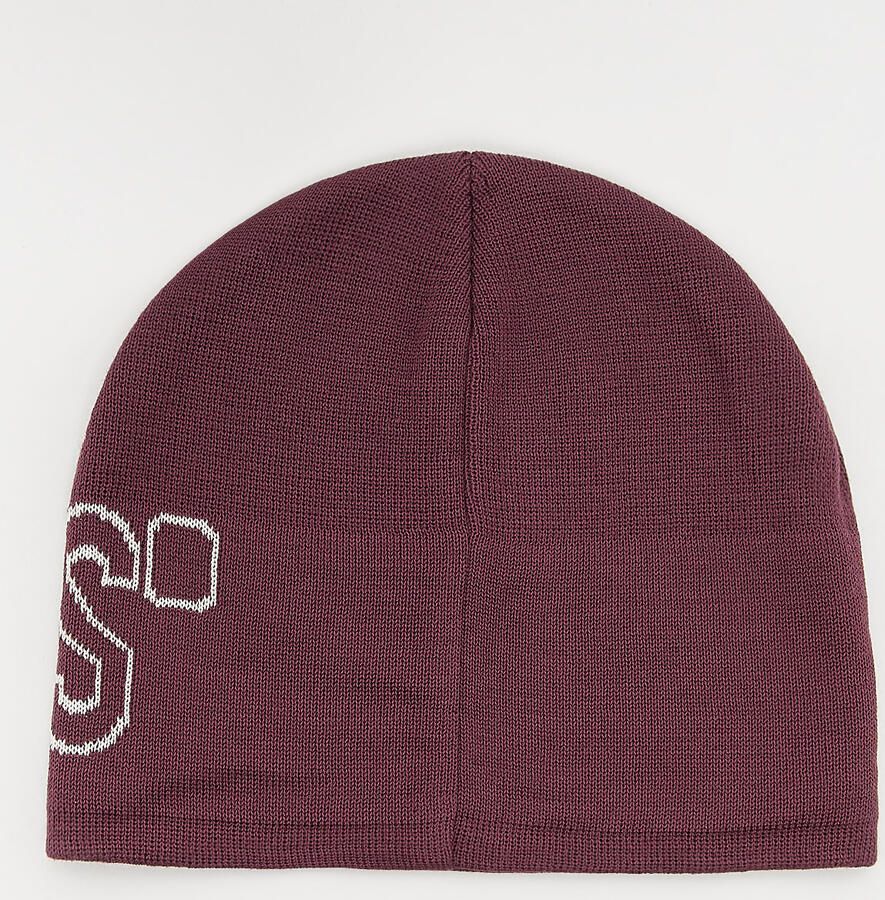 SNIPES Outline Logo Essential Skully Beanie Unisex Mutsen rood Maat ONE SIZE Accessoires - Foto 2