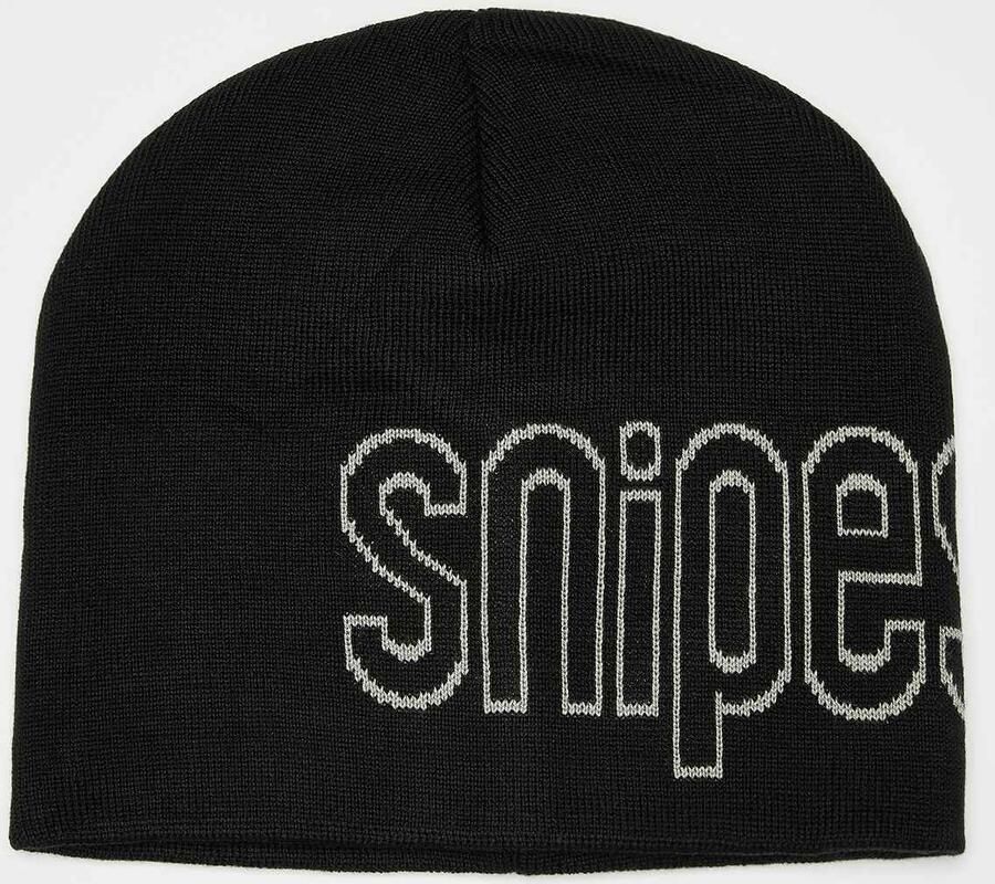 SNIPES Outline Seasonal Logo Skully Beanie Unisex Mutsen zwart Maat ONE SIZE Accessoires - Foto 2