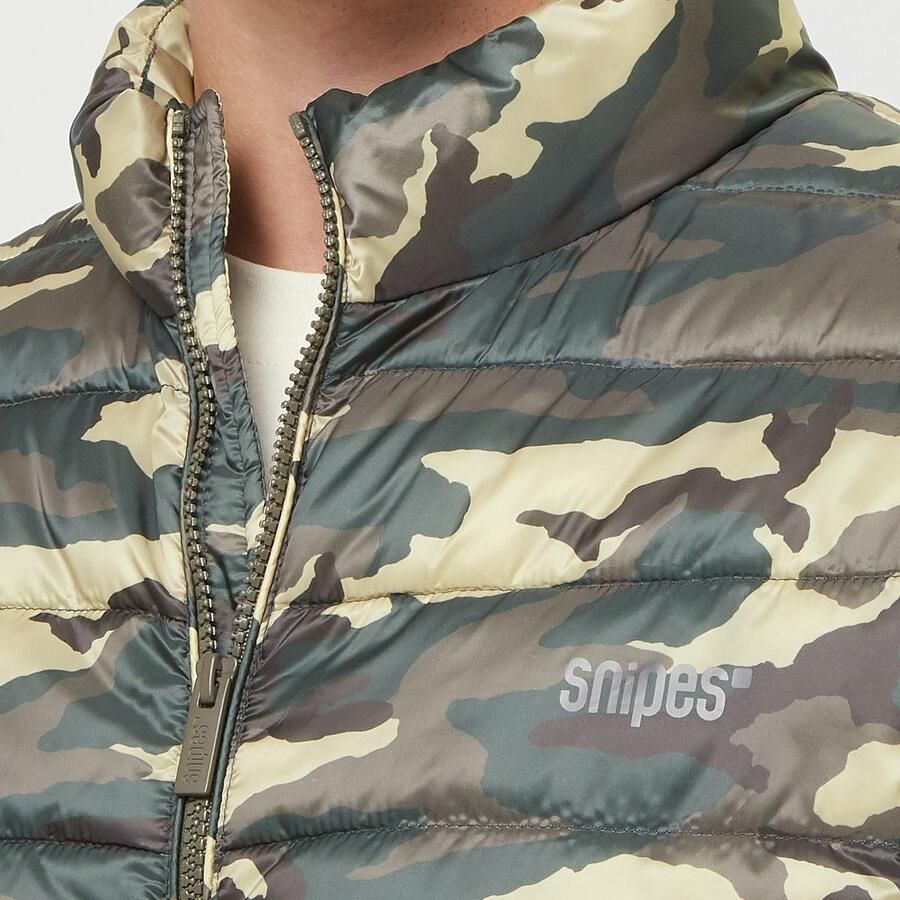 SNIPES Small Logo Camo Light Puffer Vest Men Bodywarmers camouflage Maat XL Kleding - Foto 2
