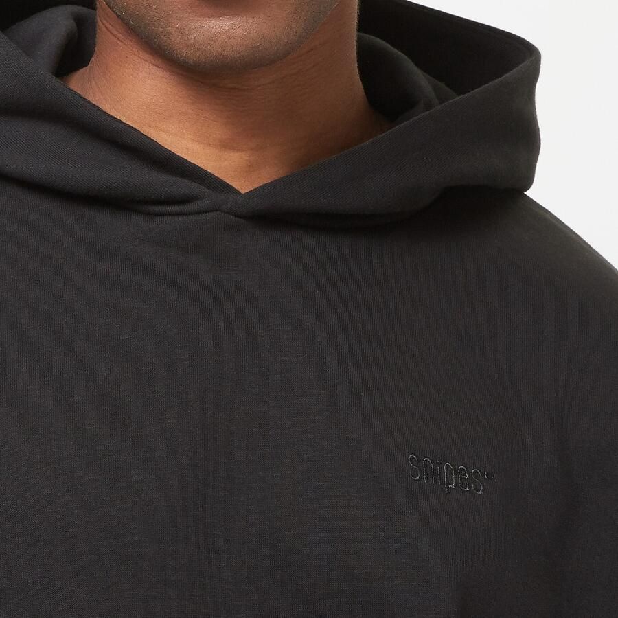 SNIPES Small Logo Essential Oversized Hoodie Men Hoodies & Sweaters zwart Maat XS Kleding