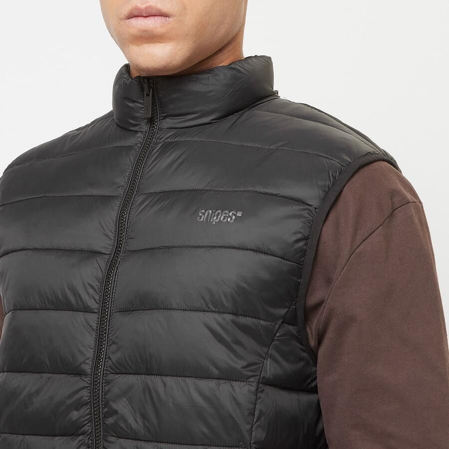 SNIPES Small Logo Light Puffer Vest Men Bodywarmers zwart Maat XXL Kleding