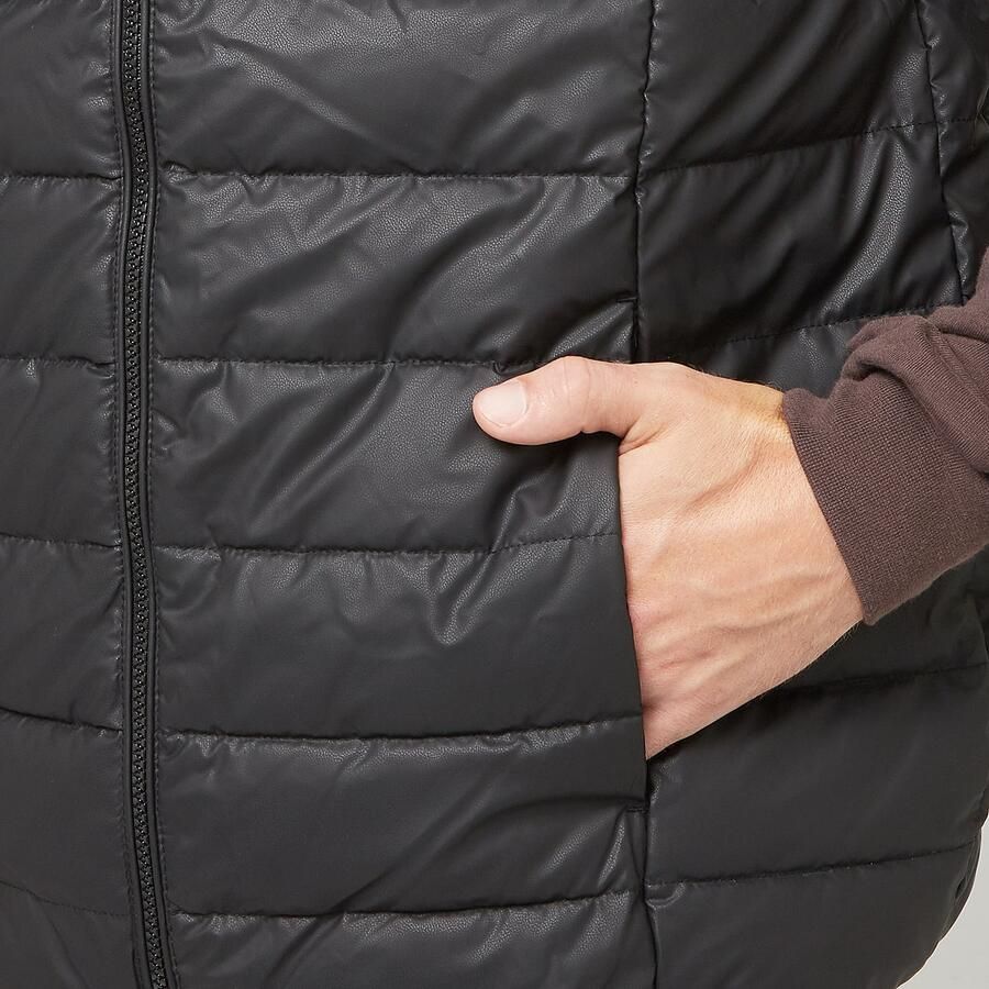 SNIPES Small Logo PU Light Puffer Vest Men Bodywarmers zwart Maat XL Kleding - Foto 2