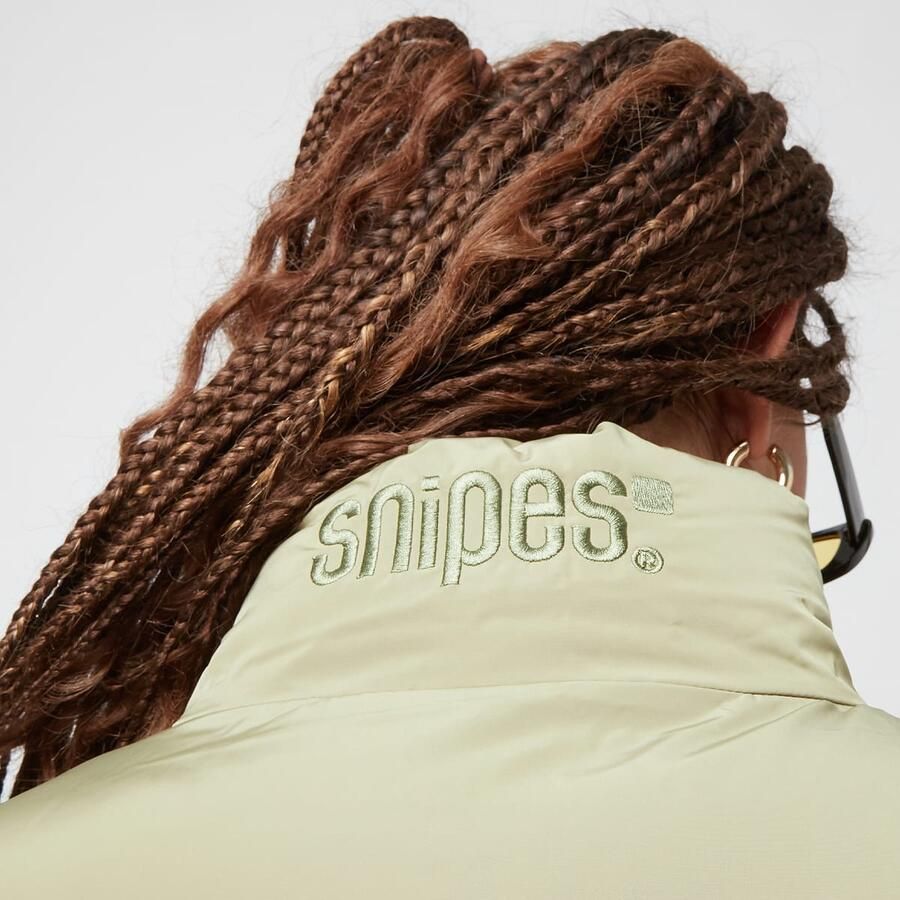 SNIPES Small Logo Short Puffer Jacket Pufferjassen Kleding light olive maat: XS beschikbare maaten:XS S M L - Foto 2