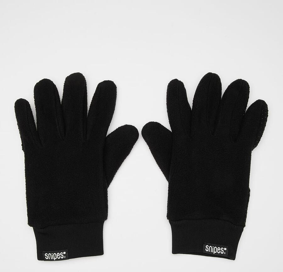 SNIPES Woven Basic Logo Polar Fleece Gloves Unisex Accessoires zwart Maat XS S - Foto 2