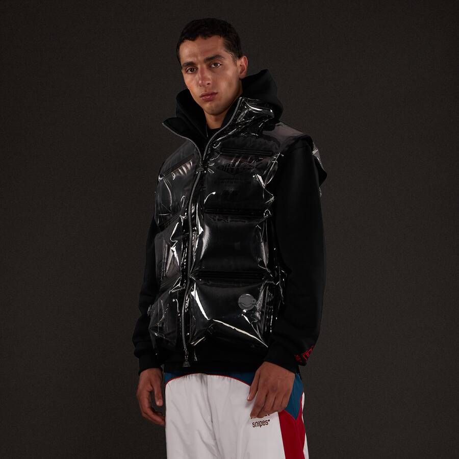 SNIPES Stay High Inflatable Vest Bodywarmers Kleding transparent black maat: L XL beschikbare maaten:S M L XL