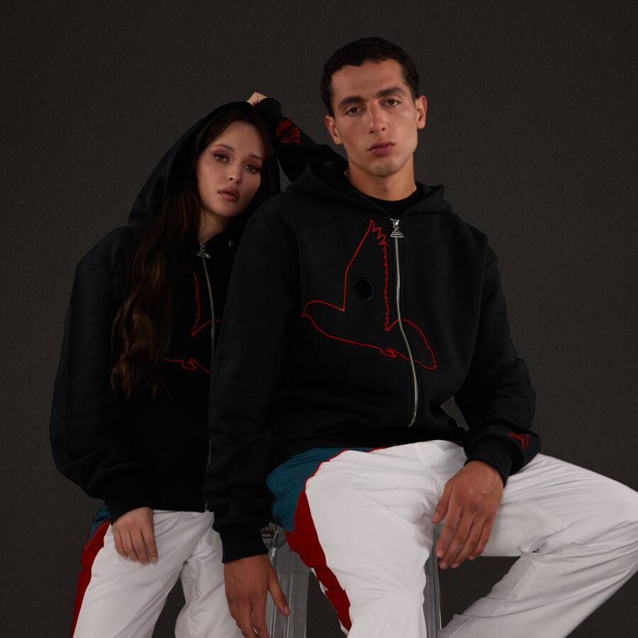 SNIPES Stay High Zip Hoodie Hooded vesten Kleding Black maat: S beschikbare maaten:S