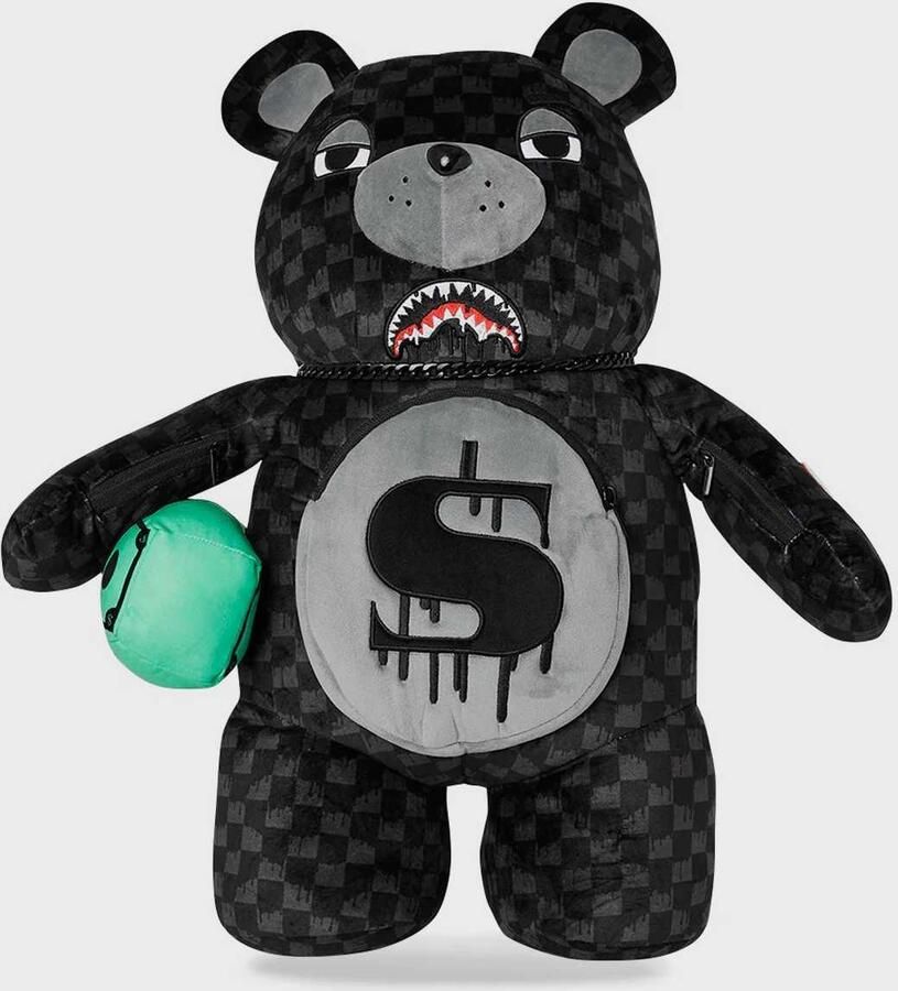 SPRAYGROUND Dripping Sharks In Paris Moneybear Teddy Bear Unisex Rugzakken grijs Maat ONE SIZE Accessoires - Foto 2