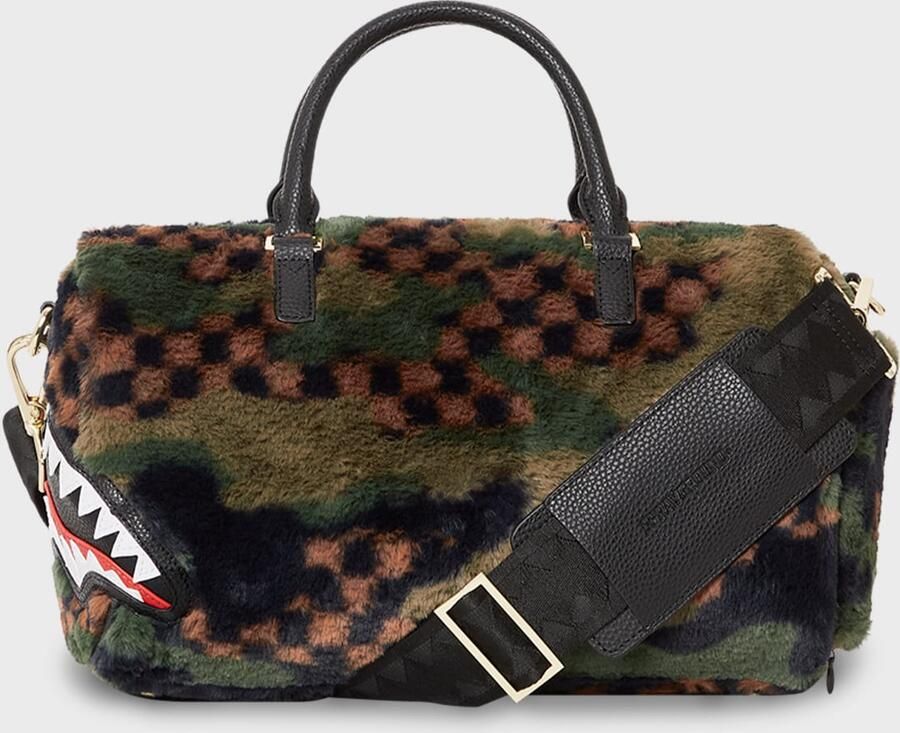 SPRAYGROUND Green 3am Fur Mini Duffel Unisex Sporttassen & Gymbags multicolor Maat ONE SIZE Accessoires - Foto 3
