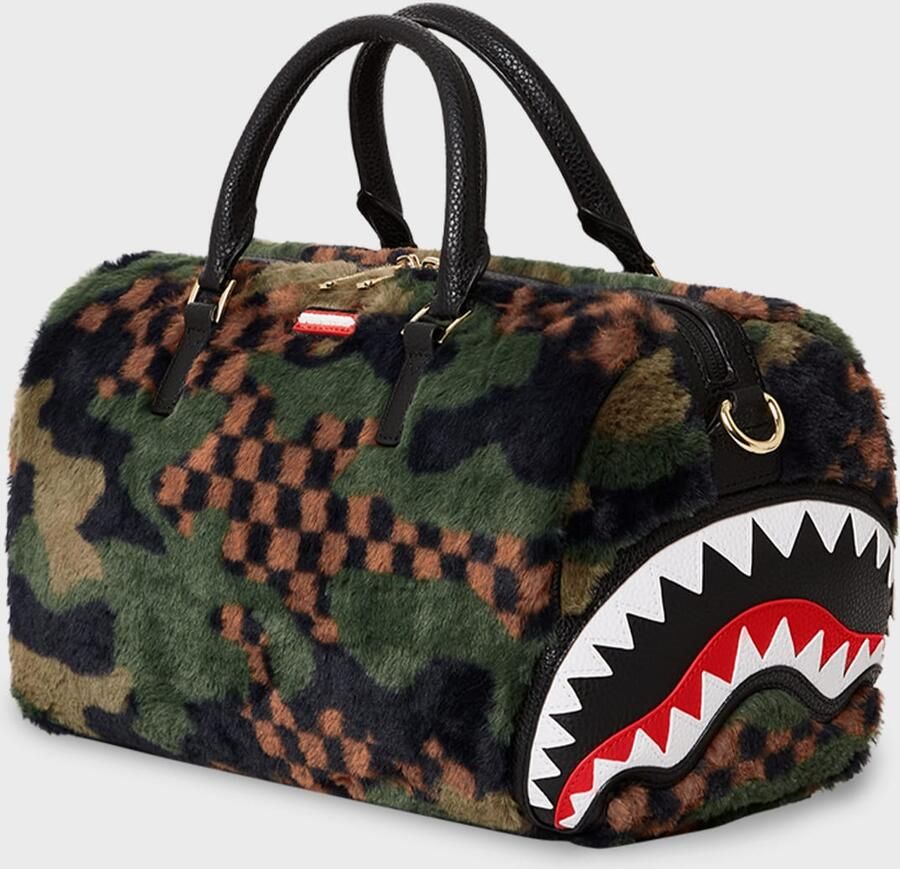 SPRAYGROUND Green 3am Fur Mini Duffel Unisex Sporttassen & Gymbags multicolor Maat ONE SIZE Accessoires