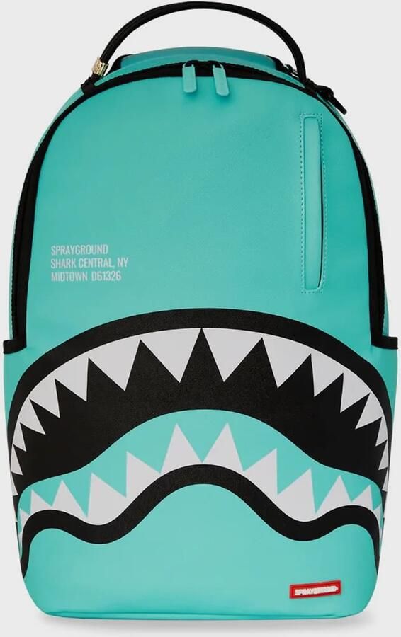 SPRAYGROUND Shark Crentral Aqua DLXSV Backpack Unisex Rugzakken blauw Maat ONE SIZE Accessoires - Foto 3