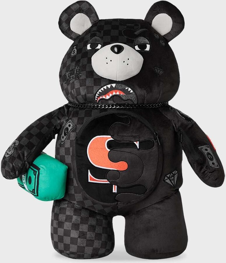 SPRAYGROUND Speed Shark Side Swipe Moneybear Backpack Unisex Rugzakken zwart Maat ONE SIZE Accessoires - Foto 3