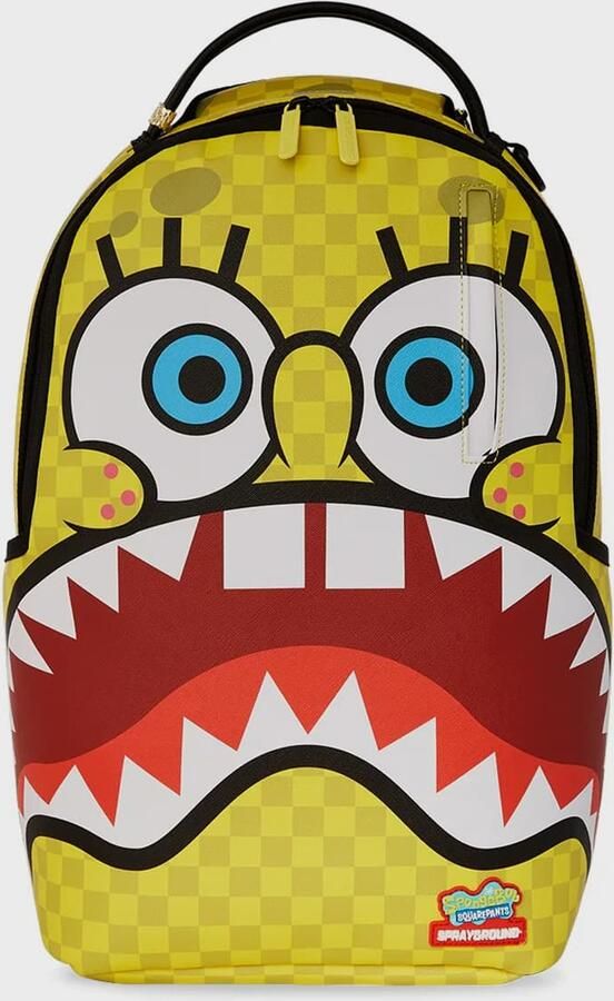 SPRAYGROUND Spongebob Checkerbob DLXSV Backpack Unisex Rugzakken geel Maat ONE SIZE Accessoires - Foto 3