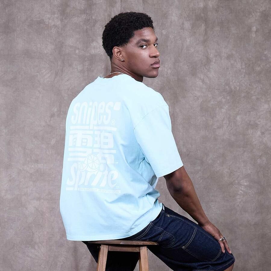Sprite x SNIPES Lingual Oversized T-Shirt Men T-Shirts & Polo's blauw Maat XXL Kleding - Foto 3