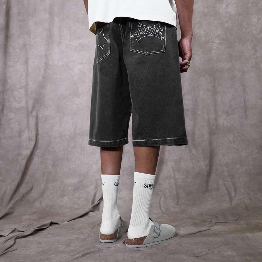 Sprite x SNIPES Spark Denim Shorts Men grijs Kleding