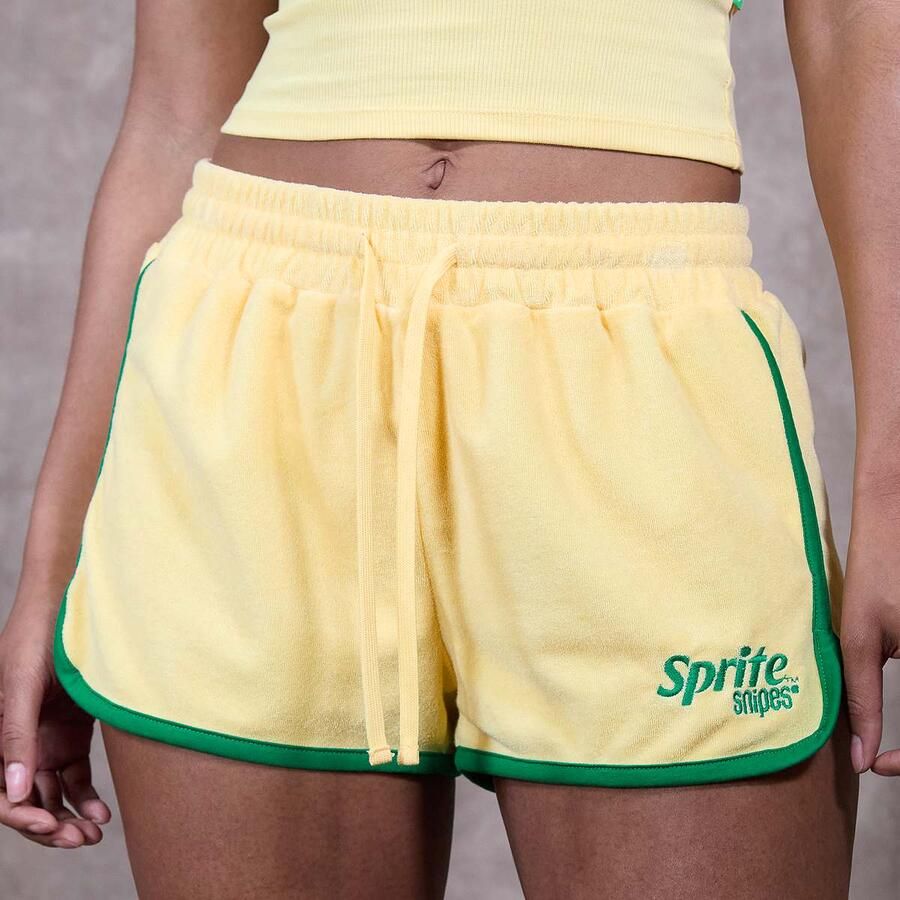 Sprite x SNIPES Terry Racer Shorts Wo Sportshorts geel Maat XS Kleding - Foto 2