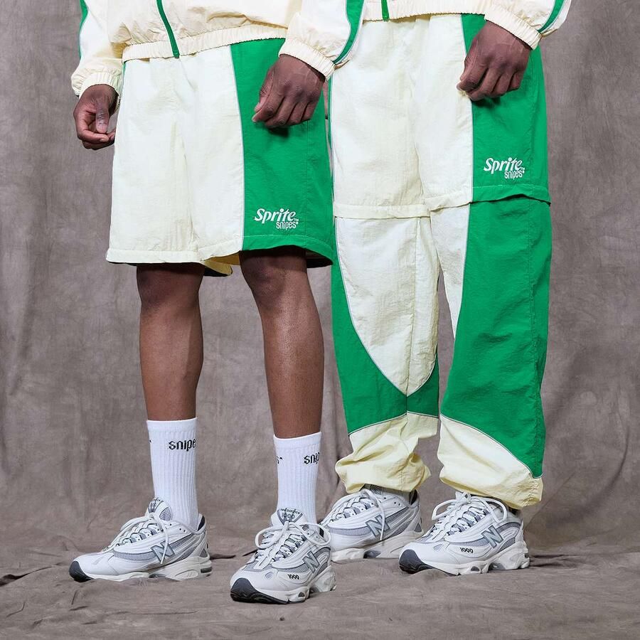 Sprite x SNIPES Zip Off Colorblock Track Pants Men Trainingsbroeken groen Maat XXL Kleding - Foto 3