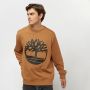Timberland Kern Logo Crewneck Sweatshirt Brown Heren - Thumbnail 1