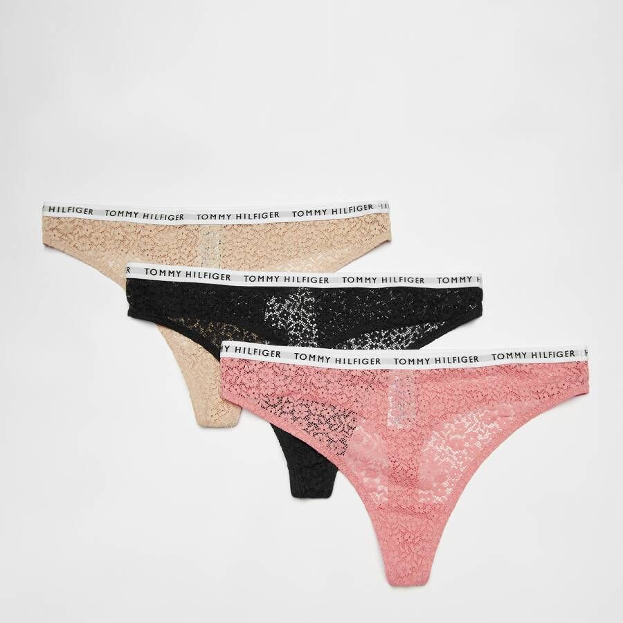 Tommy Hilfiger Underwear Full Lace Thong (3 Pack)