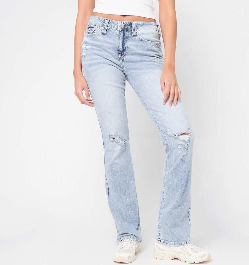 True Religion Becca Mid Rise Bootcut Flap Wo Spijkerbroeken blauw Kleding - Foto 3
