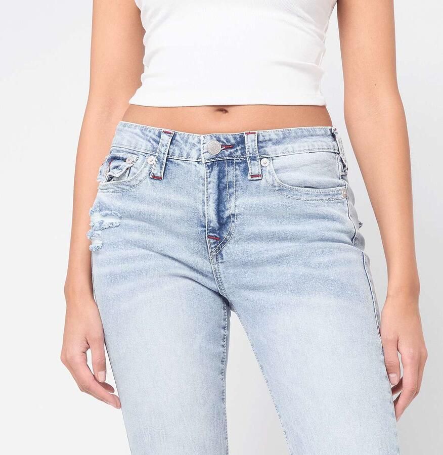 True Religion Becca Mid Rise Bootcut Flap Wo Spijkerbroeken blauw Kleding