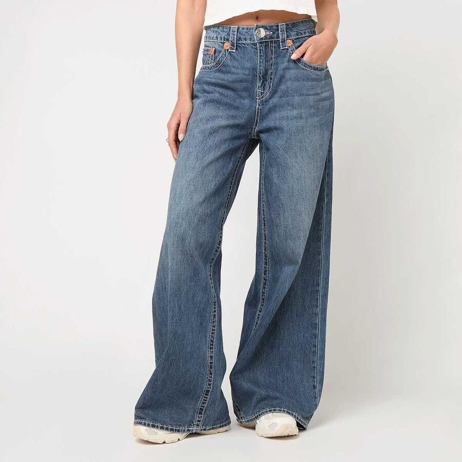 True Religion Embroidery Jessie Super Baggy Wo Spijkerbroeken blauw Kleding - Foto 3