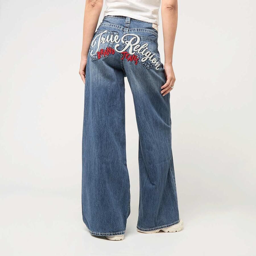 True Religion Embroidery Jessie Super Baggy Wo Spijkerbroeken blauw Kleding - Foto 2