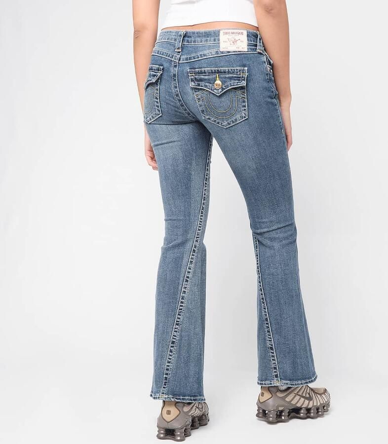True Religion Joey Low Rise Flare Flap Wo Spijkerbroeken blauw Kleding - Foto 2