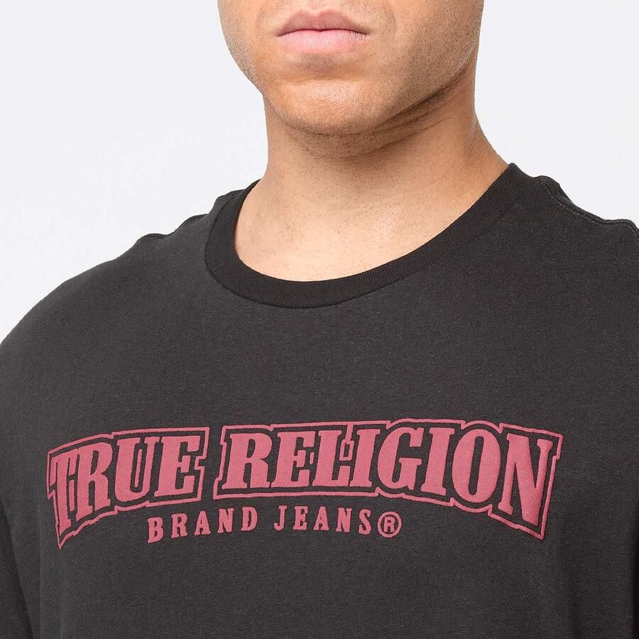 True Religion Relaxed NU Brush Tee Men T-Shirts & Polo's zwart Maat XL Kleding