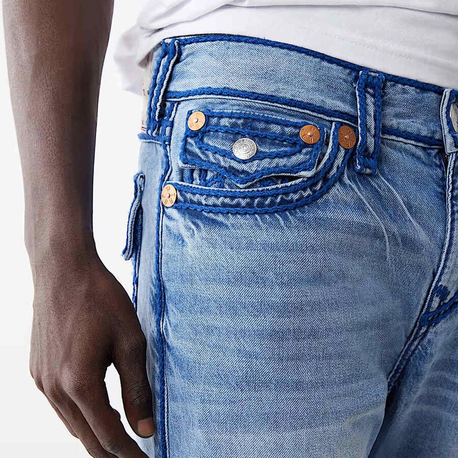 True Religion Ricky Rope Stitch Flap Men Spijkerbroeken blauw Kleding - Foto 2