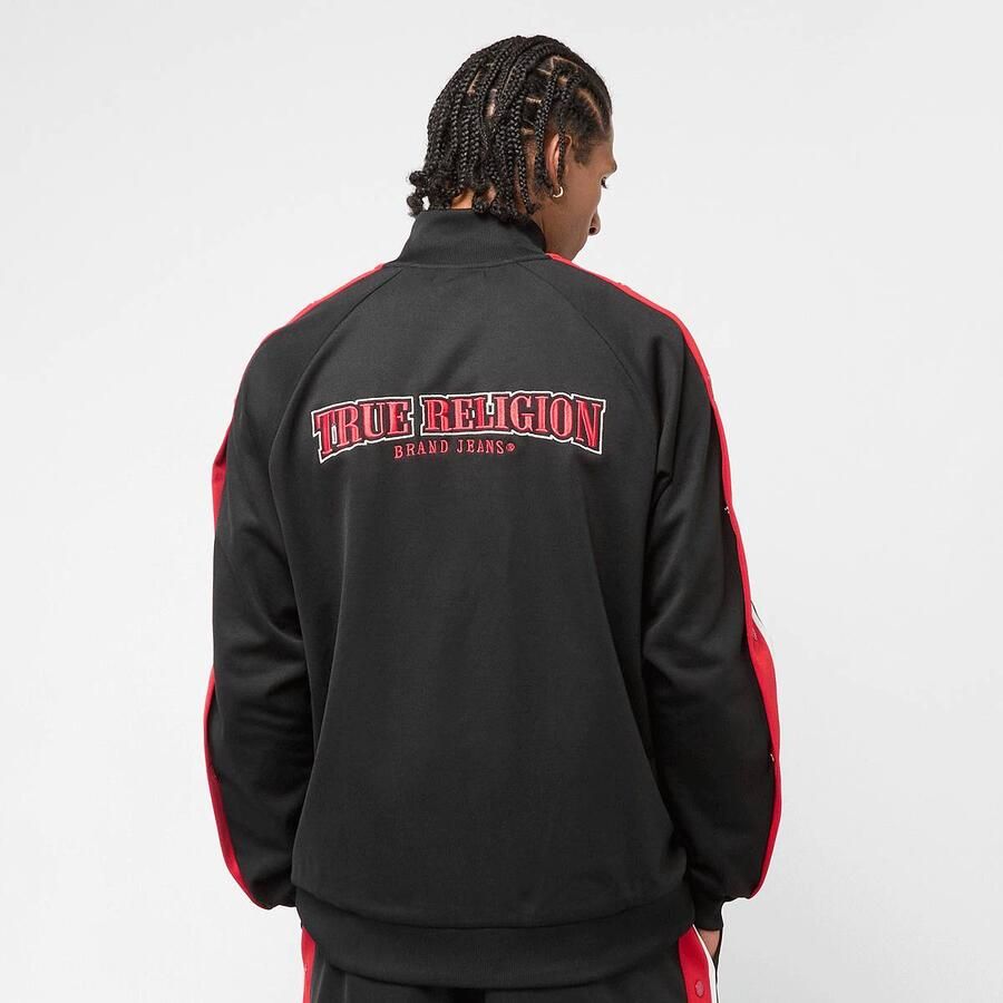 True Religion Snap Off Track Jacket Men Trainingspakken zwart Maat XL Kleding