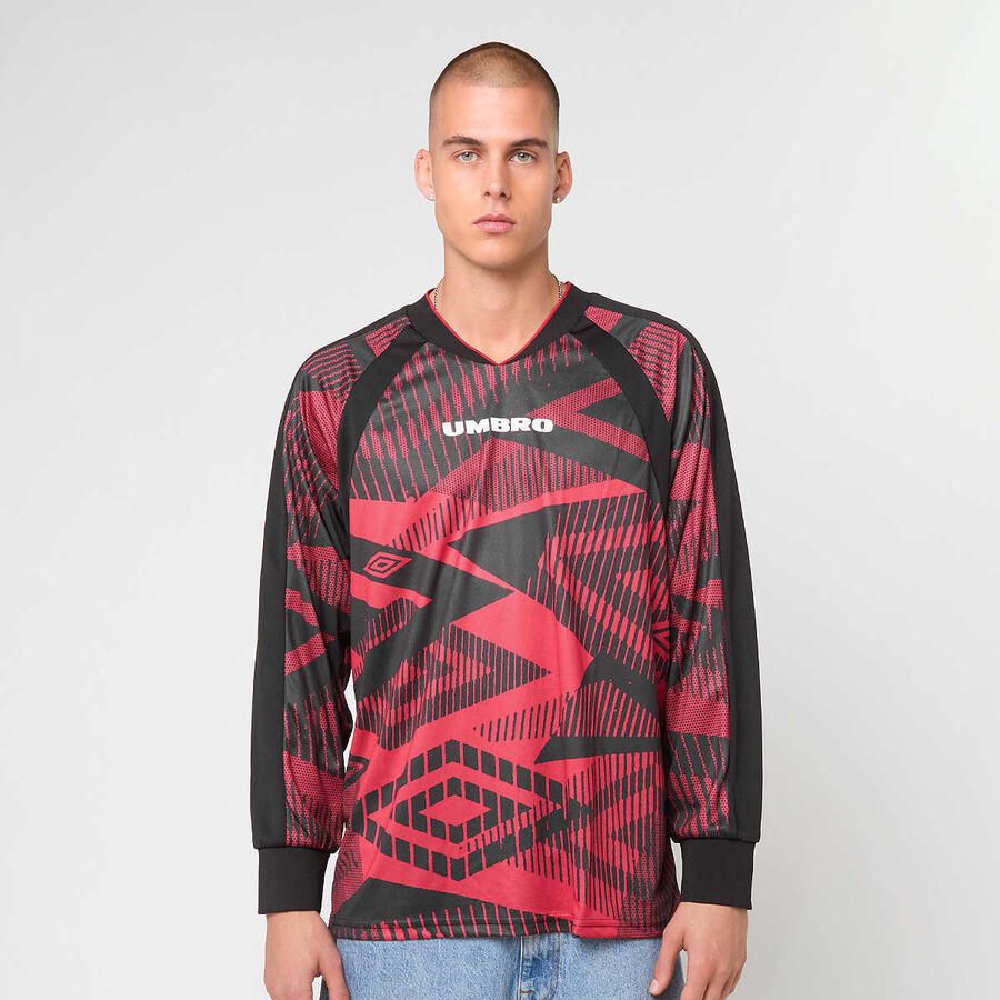 Umbro Printed Long Sleeve Jersey Men Longsleeves rood Maat XL Kleding - Foto 3